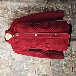 Mackintosh new England quilted jacket zipper button front pockets